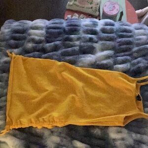 Girls yellow tight dress